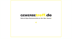 Desktop Screenshot of gewerbetreff.de